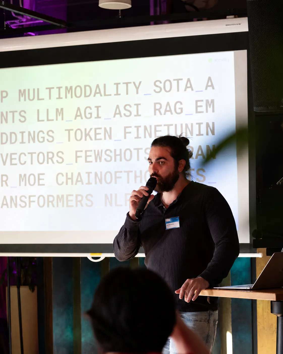 Davide speaking at Stockholm Conversations 2025