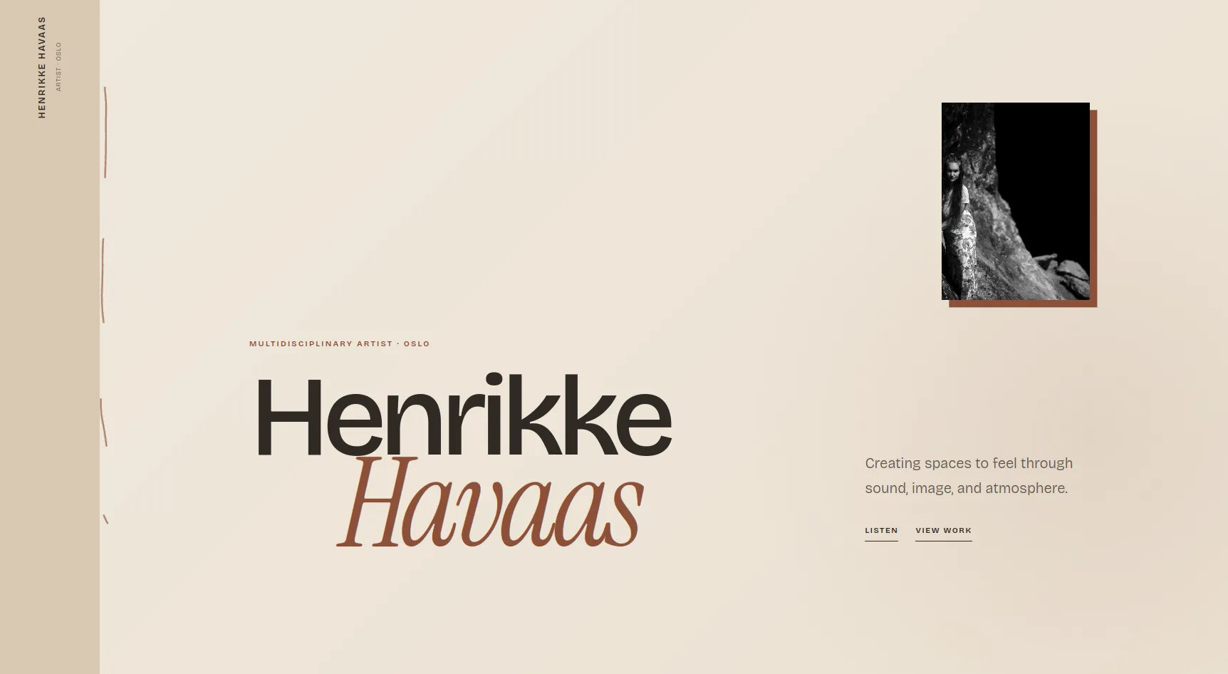 Henrikke Havaas artist portfolio home page